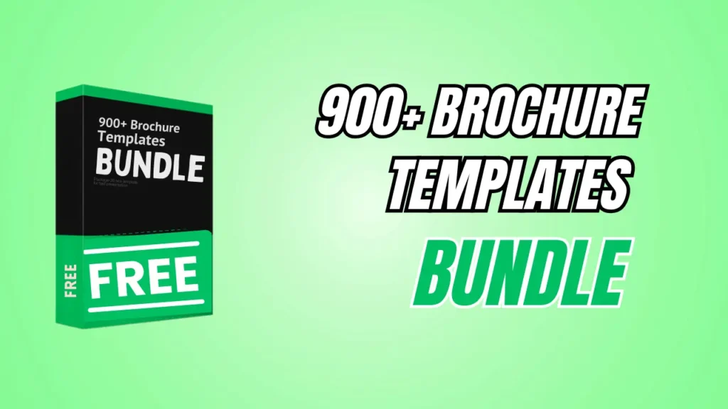 Grab 900+ Premium Brochure Templates – Free Access!